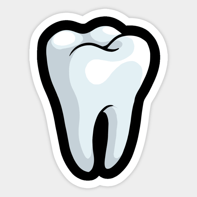 Tooth Dentist Sticker by fromherotozero